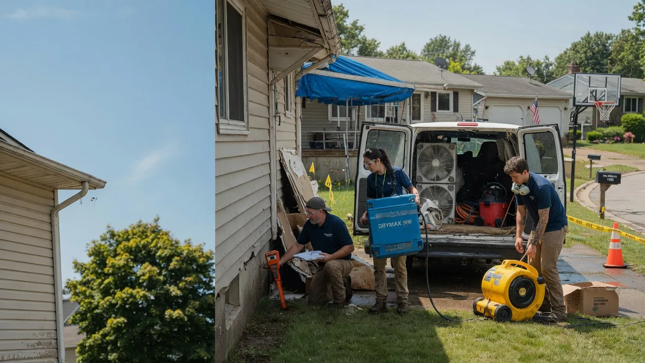 Ceiling Leak Cleanup in Livingston, IL near me